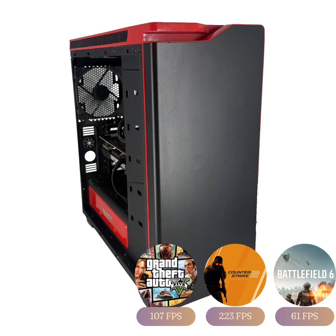 Gaming Desktop – RTX 3060 Ti 8GB / Intel Core i7-8700K / 32GB DDR4 / 1TB NVMe - Svart