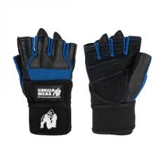 Gorilla Wear Dallas Wrist Wraps Gloves Black/blue Xxxl