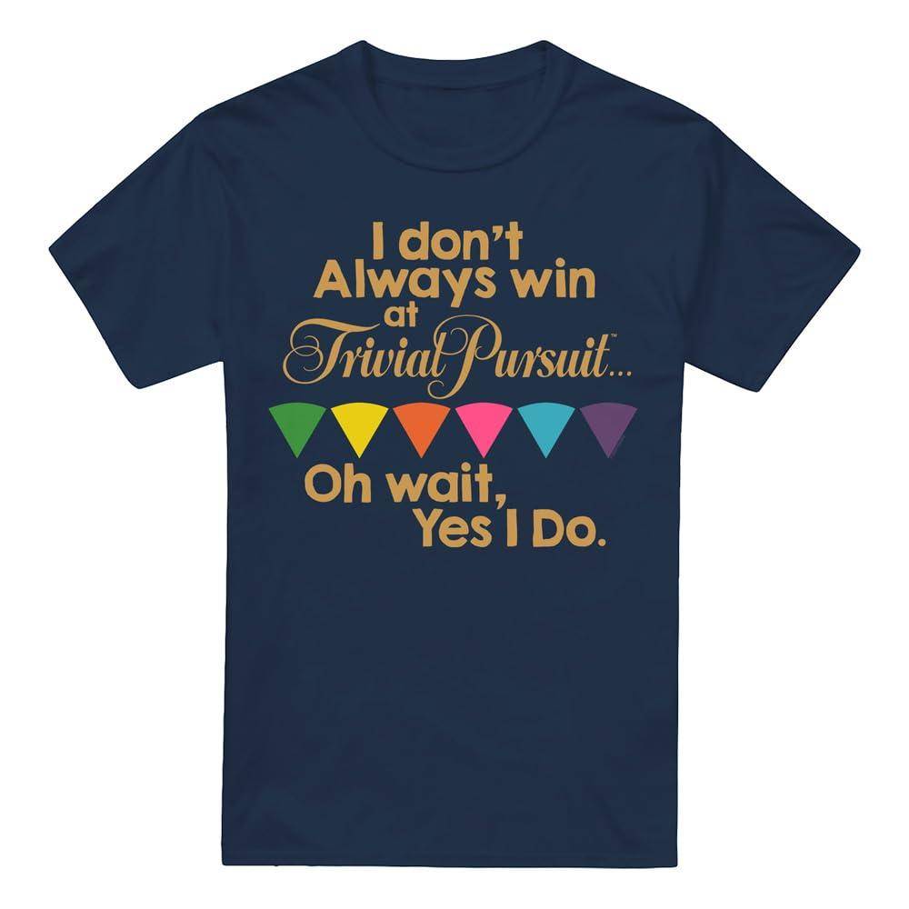 Trivial Pursuit Mens Always Win T-Shirt M mörkblå