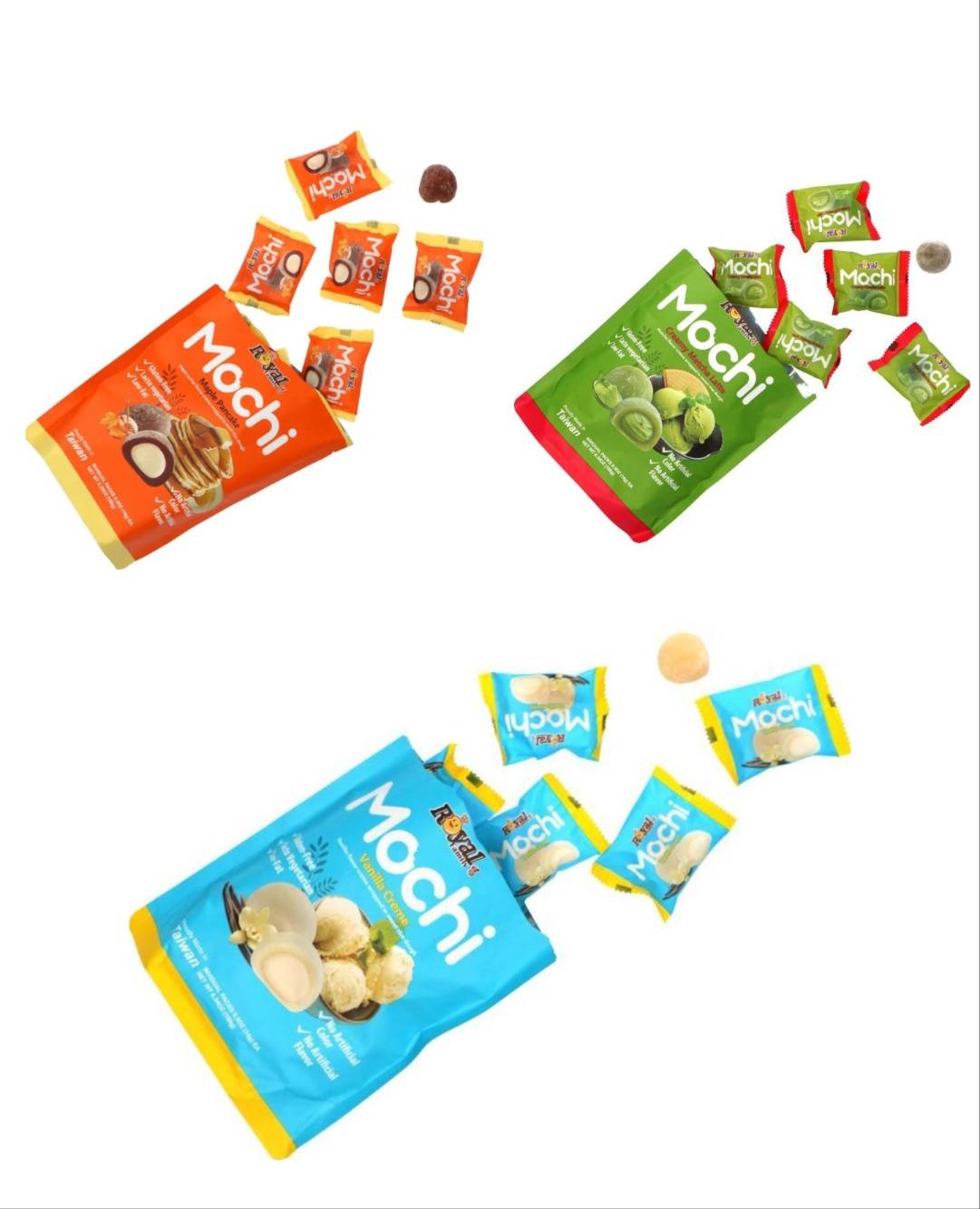 Taste Them All - Royal Family Mochi - Tre Smage - Pakketilbud.