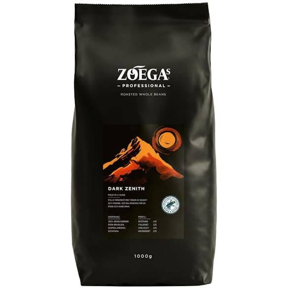Kaffe Zoégas Dark Zenith hela bönor 1000 g