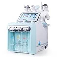 Hydrogen and Oxygen Beauty Instrument 6 in 1 Hydrogen Oxygen Hydrating Water Dermabrasion Machine Facial Skin Blackhead Removal B