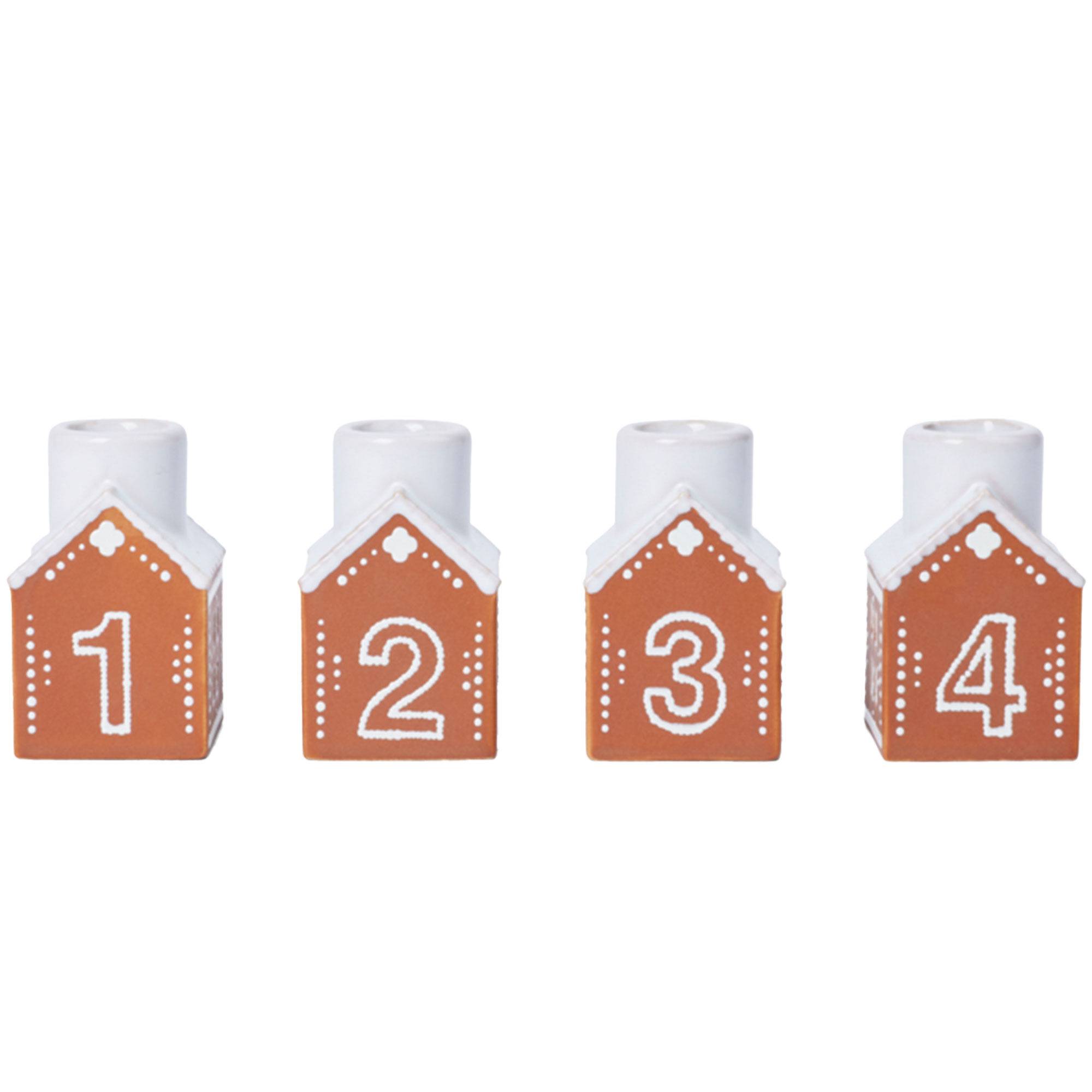 Kähler Gingerbread adventsljusstake 7,5 cm, brun - Brun
