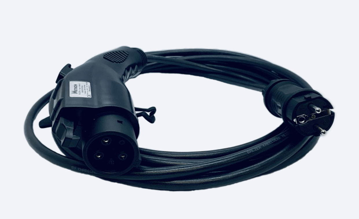Portabel laddare Metron Typ 1 - Schuko - Anpassad / 18m