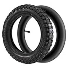 Kissmii 12 1/2X2,75 DäCk+Innerslang för 49Cc Motorcykel Mini Dirt Bike DäCk MX350 MX400 Skoter DäCk 12- Slitstarkt DäCk