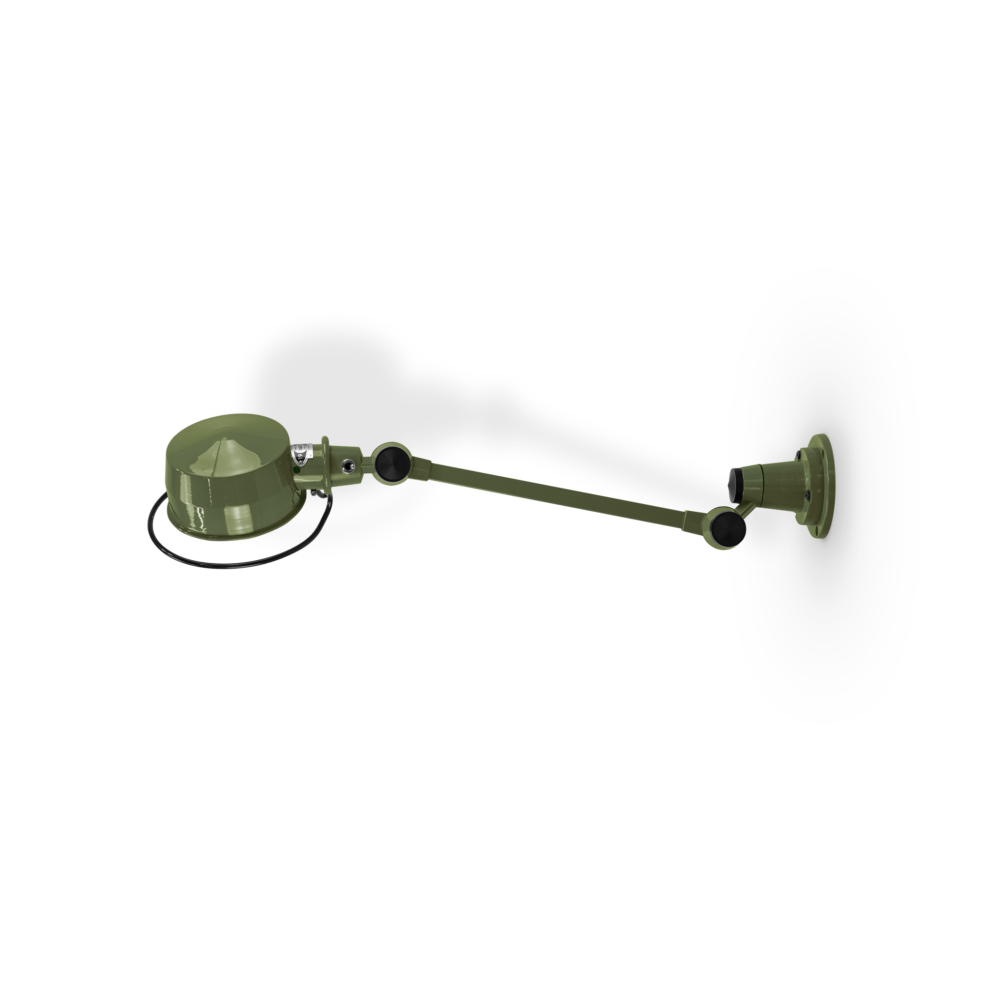 Lak L4001 væglampe fra Jieldé - Olive green / Blank