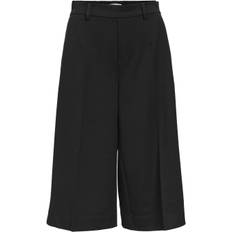 Object Objlisa MW Wide Capri Pant Noos Dam Byxor Stl. 34 - Från Magasin - Black (34)