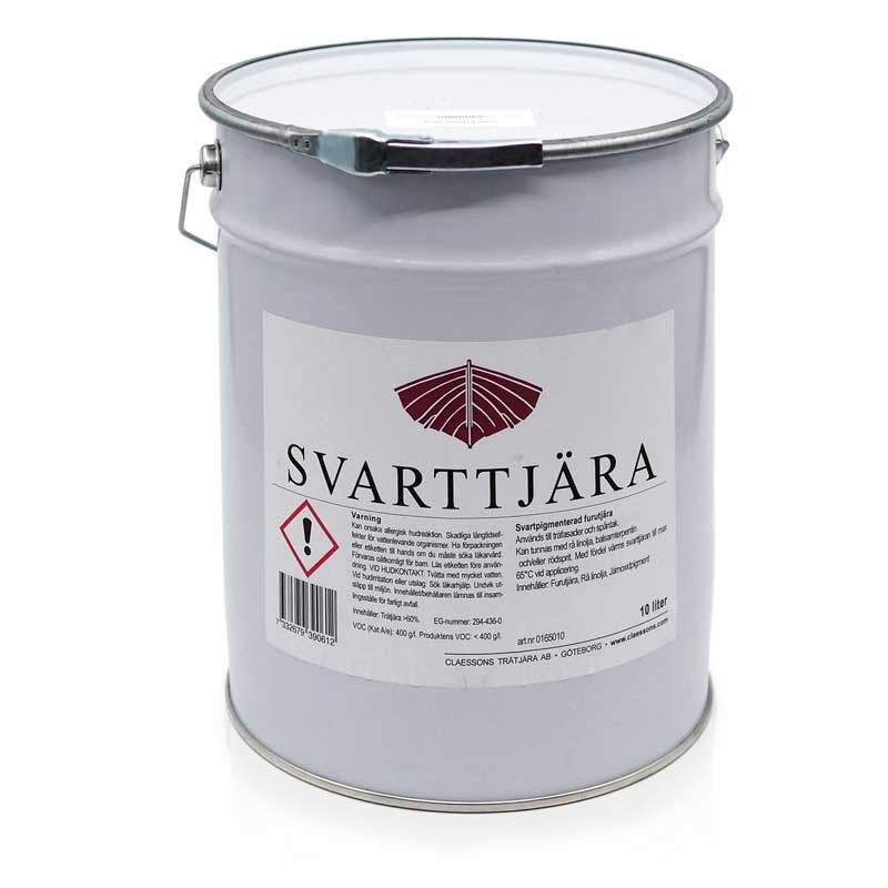 Trätjära Claessons - Svarttjära - 10 L