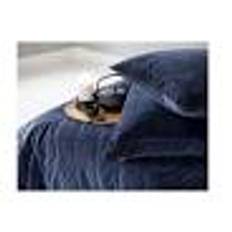 Ana Sengetæppe i marine blue velour