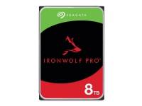 (ComputerSalg) Seagate IronWolf Pro ST8000NT001 - Harddisk - 8 TB - intern - 3.5 - SATA 6Gb/s - 7200 rpm - buffer: 256 MB - med 3 års Seagate Rescue Data Recovery