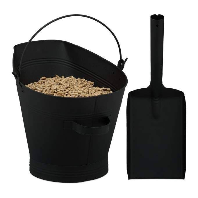 Askfat med spade 11 l