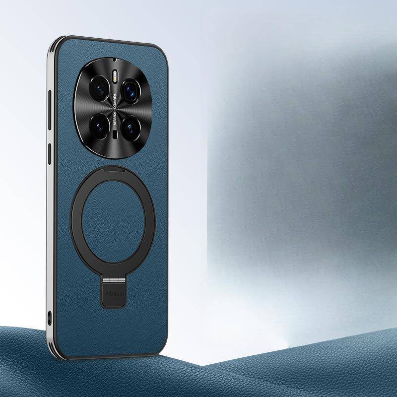 Honor Magic7pro Telefonskal Stödpunktfäste Magnetisk Fästning HONOR Allomfattande Lins M7 Business Enkelt Läderskal Honor Magic 7