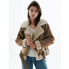 Suede Jacket Faux Shearling Winter Coat 2025 Outerwear For Women