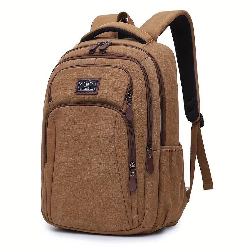Men's Large Capacity Travel Backpack - Lightweight Laptop Bag With 39.62cm Laptop Compartment, Multiple Zippered Pockets, Padded Shoulder Straps - Durable Backpack For Business, School, Vacation