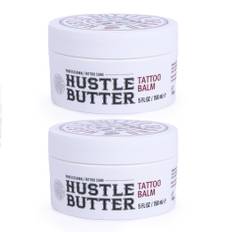 TATTOO HUSTLE BUTTER DELUXE ORIGINAL 2er Pack – 2x150ml vegane Tattoopflegecreme, natürliche Inhaltsstoffe wie Mango-, Papaya- und Sheabutter fördern die Heilung, reduziert Rötungen und Schwellungen