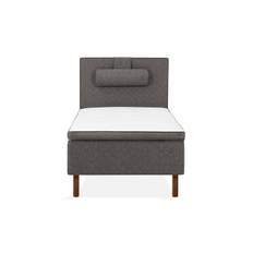 Sundborn Ramsäng 105x200 - Grå Komplett sängpaket Ljusgrå Tyg