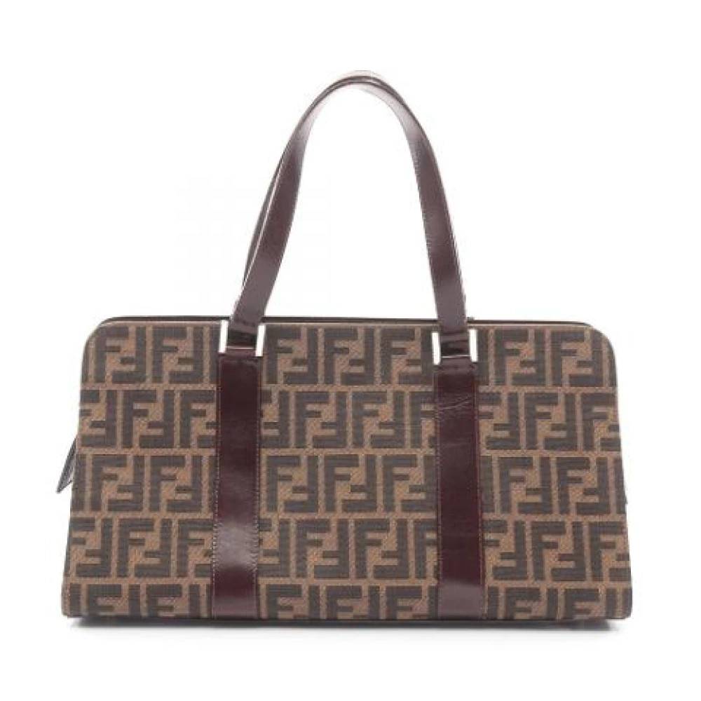 Fendi Vintage Pre-owned Canvas Skuldertaske - Vintage - Dame - Brun - ONE SIZE - Uld