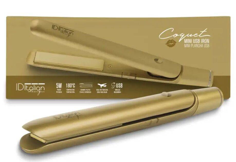 Italian Design Mini glattejern USB Coquet | guld