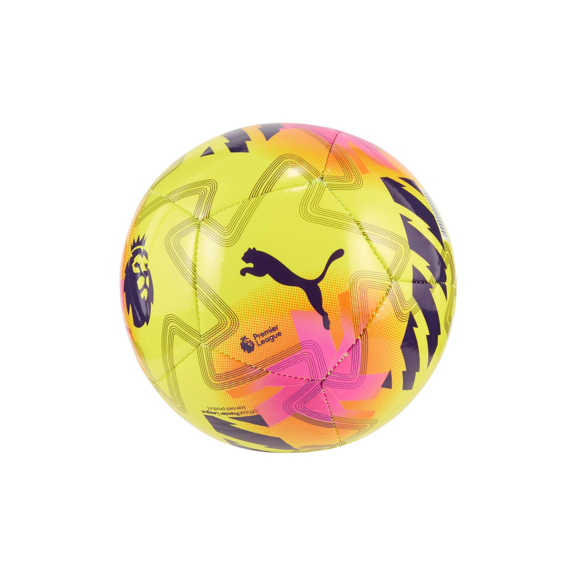 PUMA Orbita Premier League Lights Mini Football, Accessories, Yellow/Multicolor, Mini