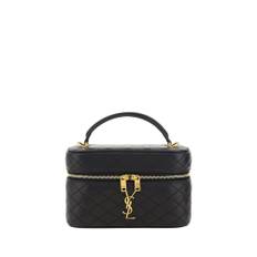 Saint Laurent, Väska, Dam, ONE Size, Vadderad kalvskinnsväska med YSL-plakett