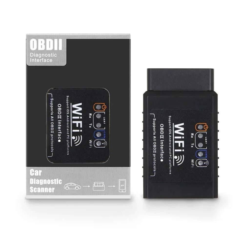 Black Label ELM327 WiFi OBD2 Adapter with PIC18F25K80 Chip – Troubleshooting & Diagnostics for iOS, Android & Windows
