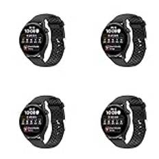 4-pack remmar kompatibla med Polar Ignite 3-rem, justerbart ersättningsarmband andningsbart silikon sportband för Polar Ignite 3 Smart Watch