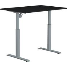 Sun-Flex II hæve-sænkebord, 120x80, Sort/grå