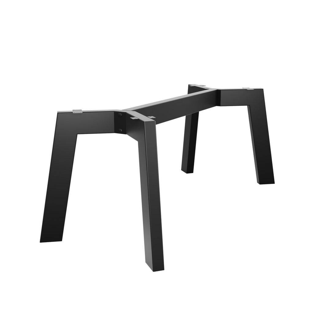 BORDSBEN I METALL Barax Special Extreme svart 220/80/72 cm - Svart
