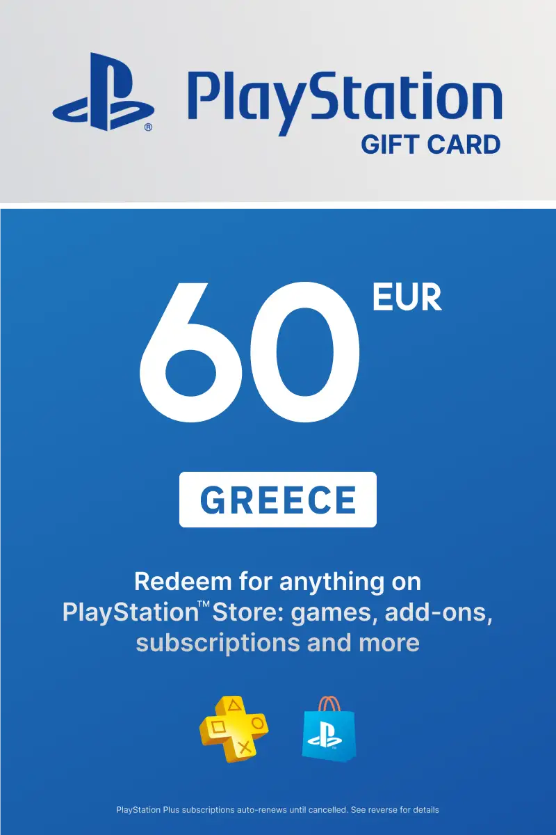 PlayStation Network Card 60 EUR (GR) PSN Key Greece.