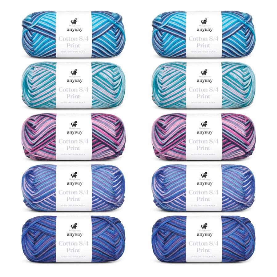 ANYDAY Cotton 8/4 Print Colorbag 10-pak 04