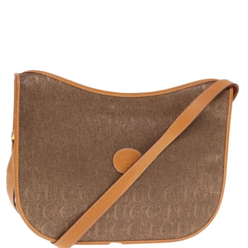 Gucci Vintage Pre-owned Canvas gucci-tasker - Vintage - Dame - Beige - ONE SIZE - Uld
