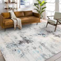 Cinknots Matta vardagsrum dörrmatta hem entré, moderna abstrakta halkfria vinylmattor dekorativa för vardagsrum, sovrum och inomhusområden, grå 9 200 x 250 cm