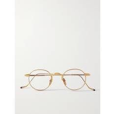 Jacques Marie Mage - Full Metal Jacket Round-Frame Gold-Tone Sunglasses - Men - Gold