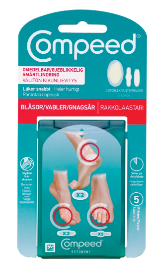 Compeed Blåsplåster Mix  Skavsårsplåster 5-pack