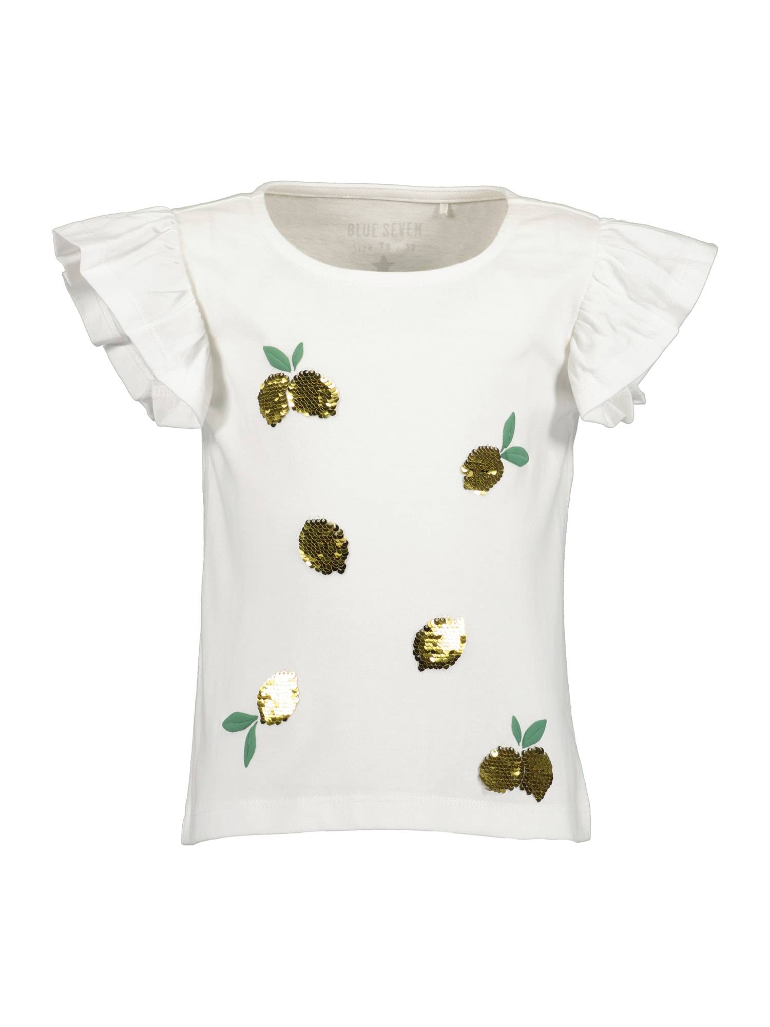 BLUE SEVEN Bluser & t-shirts  guld / grøn / hvid