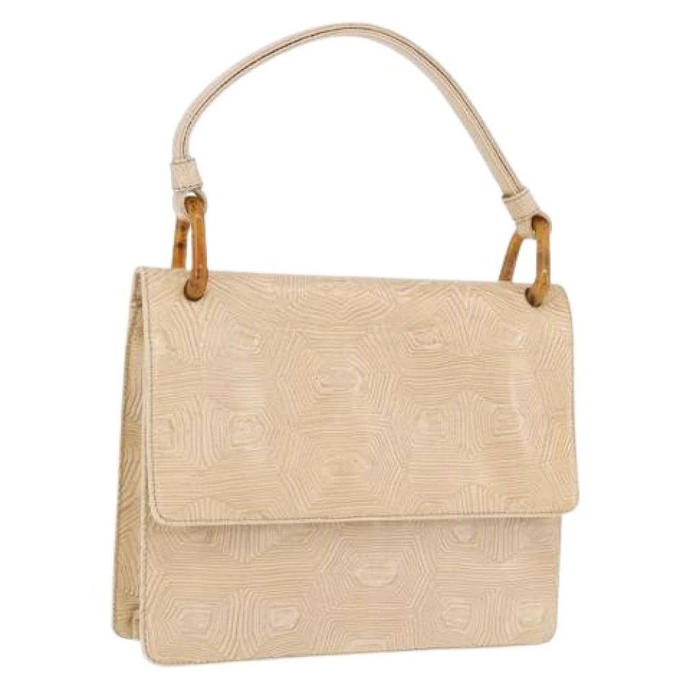 Prada Vintage Pre-owned Vintage Håndtaske - Vintage - Dame - Beige - ONE SIZE - Læder