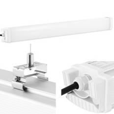 LED-lamparmatur vattentät hermetisk för källarlager IP65 4400 lm 90 cm 40 W