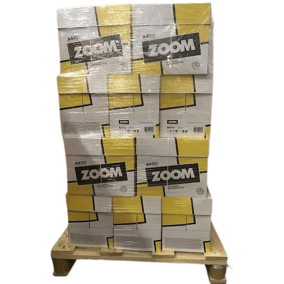 Kopieringspapper Zoom A4 80g ohålat halvpall, 20 krt 20frp