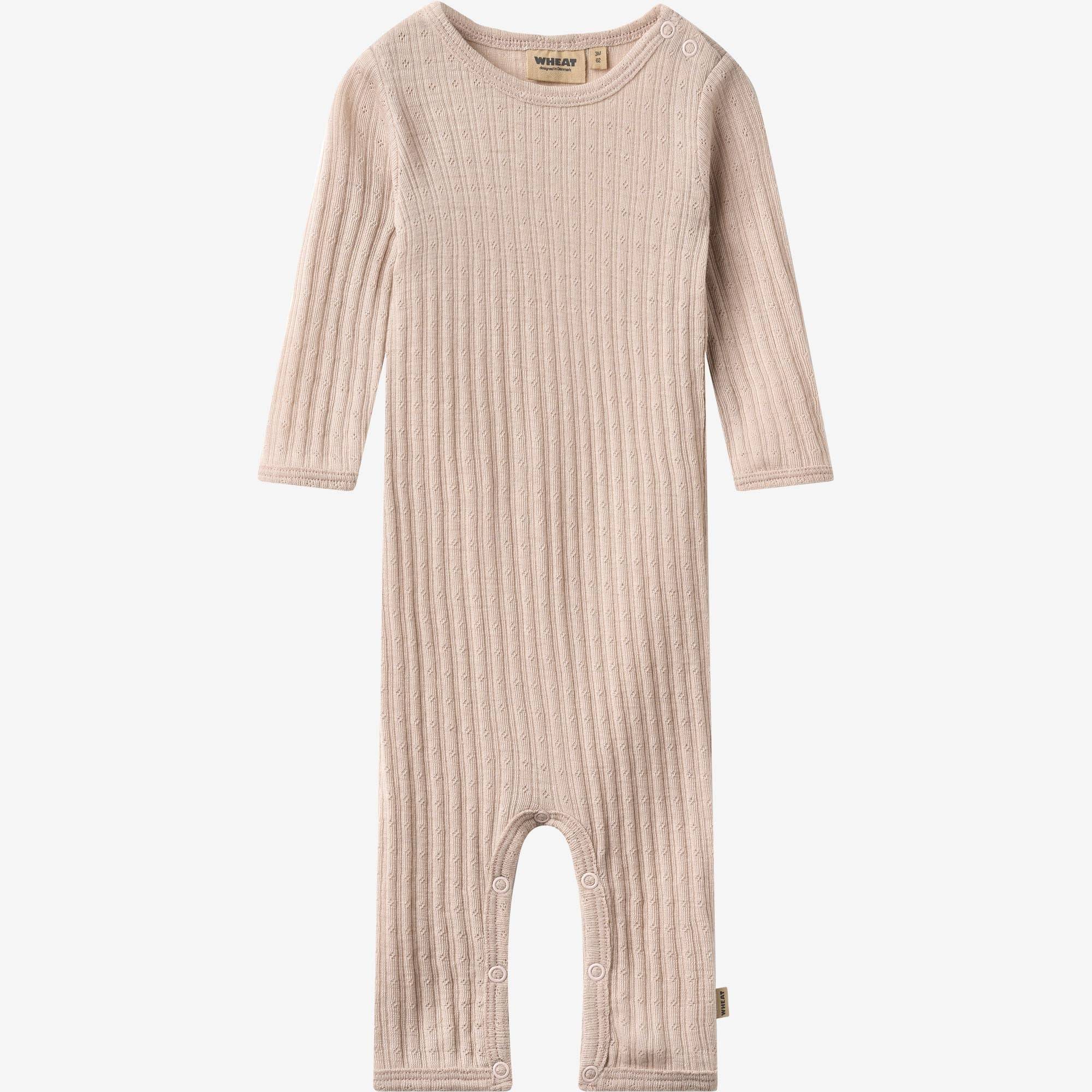WHEAT® - Uldheldragt Frankie - pale lilac - Str 68.