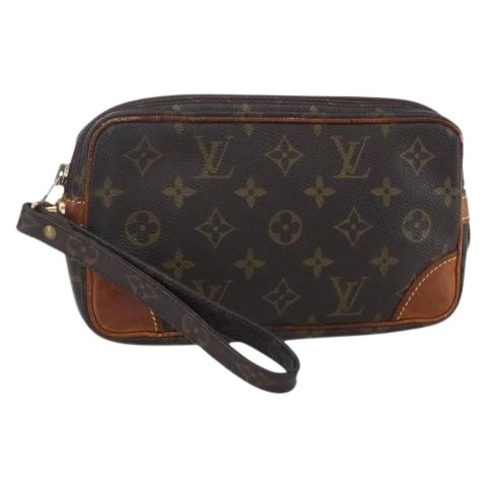 Louis Vuitton Vintage Pre-owned Canvas Clutch - Vintage - Dame - Brun - ONE SIZE - Tyl
