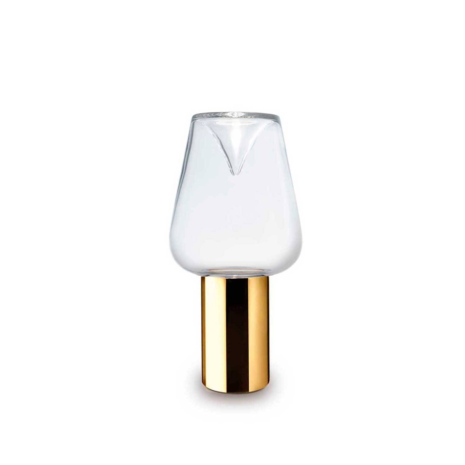 Aella Thin T Bordlampe - Transparent/Guld- Leucos
