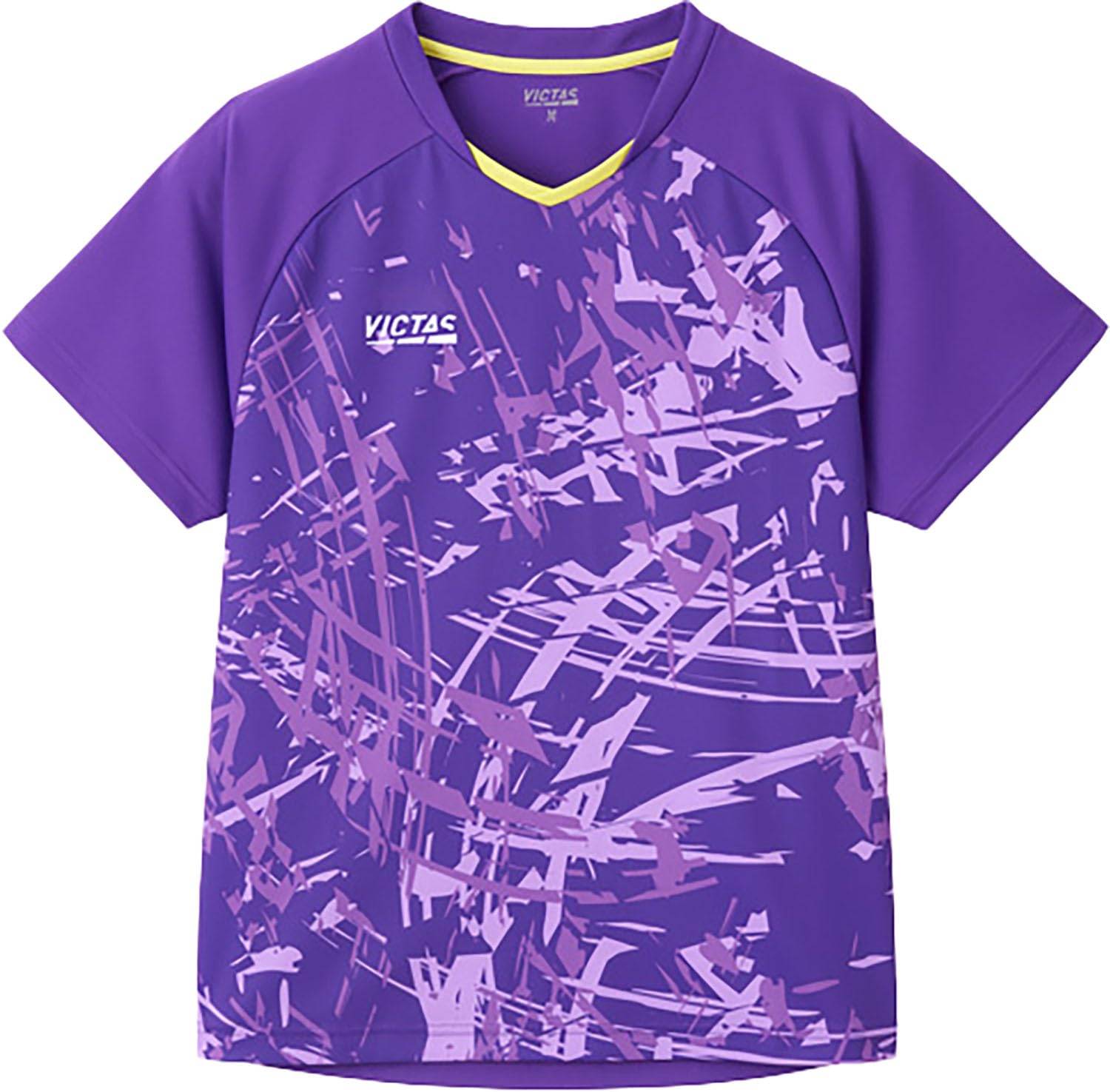 Victorus Bordtennisbord Bordtennis Streak Spelstorlek 612503 Uniform, J.T.T.A (Japan Association) Godkänd, Fukttransporterande, Snabbtorkande, Unisex, violett