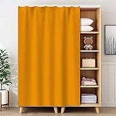 Skåpgardiner för kök badrum dammtät garderobsgardin för hyllor väggpanel hängande dörr noren kafé gardin 130 x 180 cm kaki