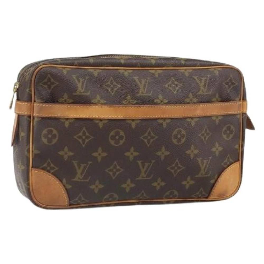 Louis Vuitton Vintage Pre-owned Vintage Canvas Clutch - Vintage - Dame - Brun - ONE SIZE - Tyl