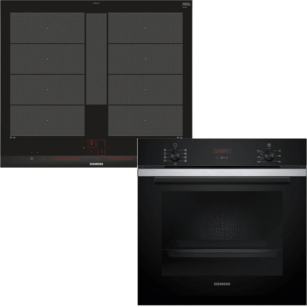 Siemens paket ugn och häll HB234ABS3F - EX675LYV1E