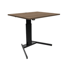 ConSet hæve sænkebord 501-19 Basic - Valnød - Sort, 80x100 - ConSet
