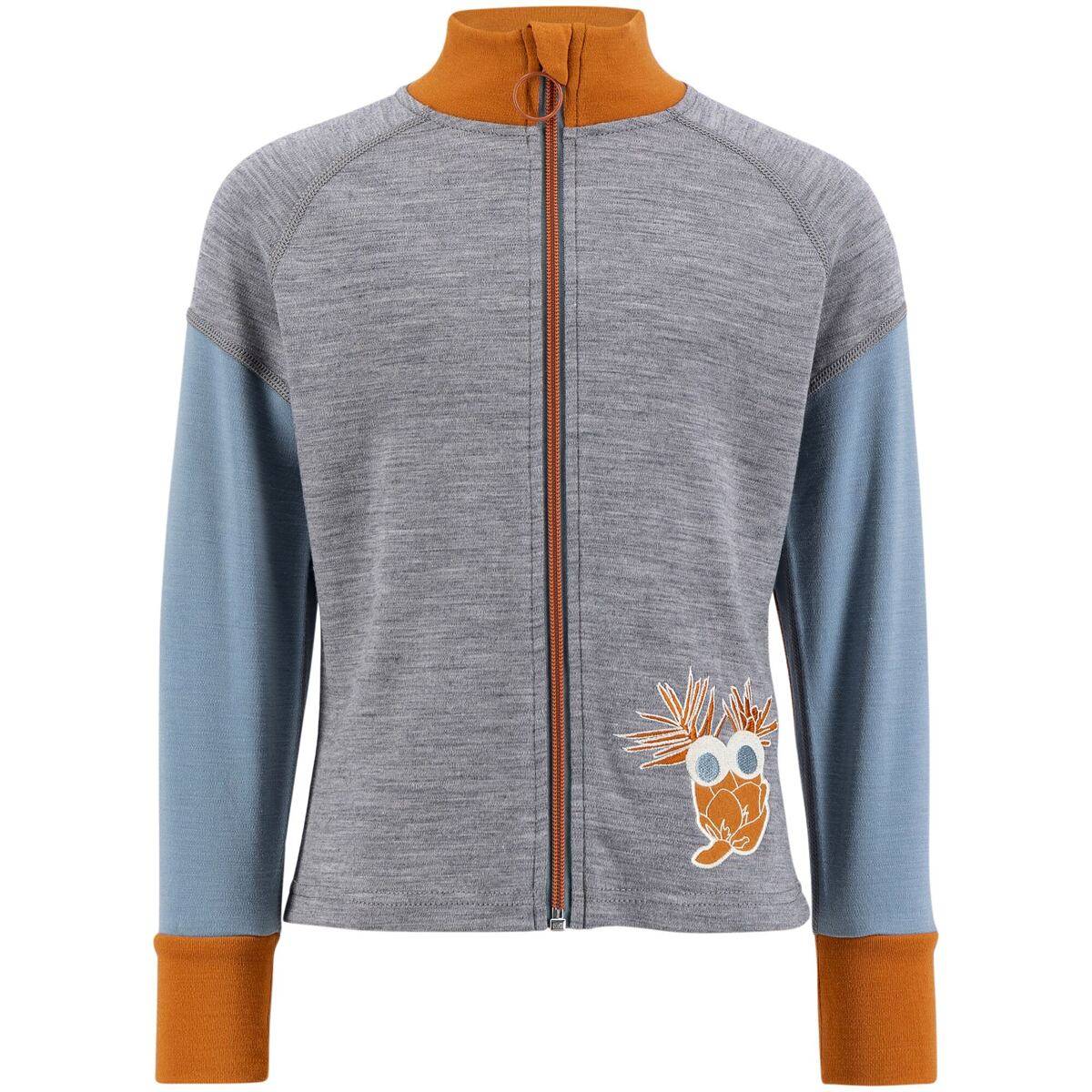 Børne uld-sweatshirt Piny Ulvang grå størrelse tøj 92