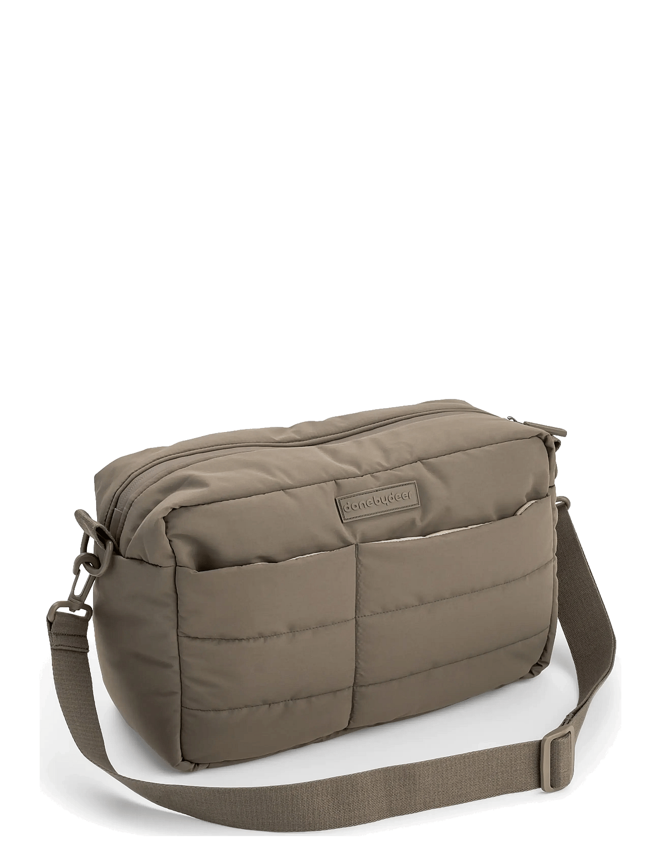 DONE BY DEER Quilted Stroller Bag Taupe | Brown | 35X 15X H 23 cm