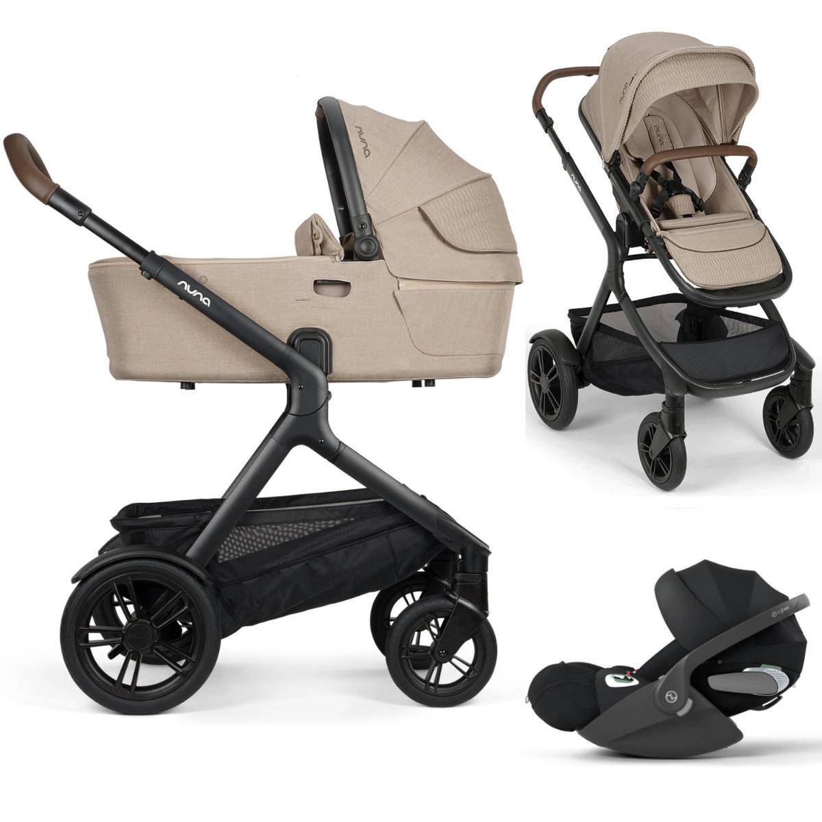 Nuna DEMI Next Pram Set 3-in-1 incl. Cybex Cloud T i-Size - Cosmopolitan