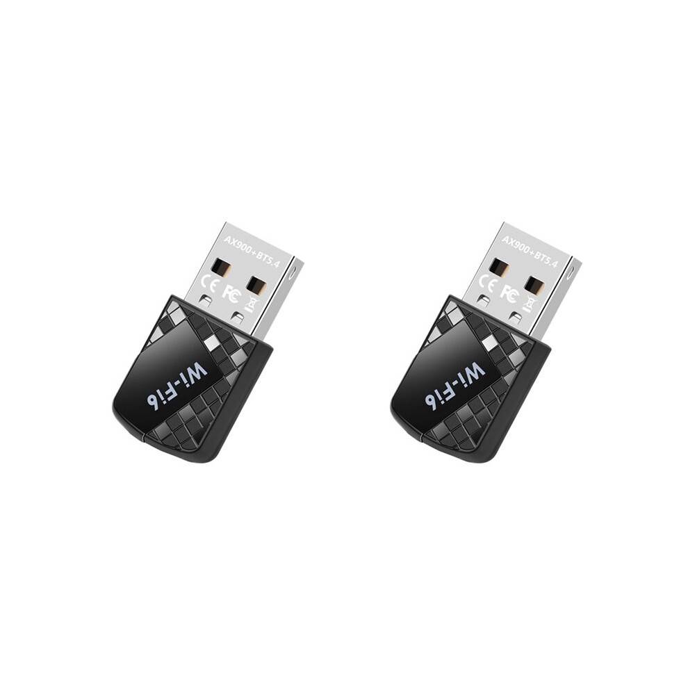 2X AX900 USB WiFi 6 5.4 Adapter 2 in 1 Dongle Dual Band 2.4G 5GHz Network Wireless Receiver Free Driver